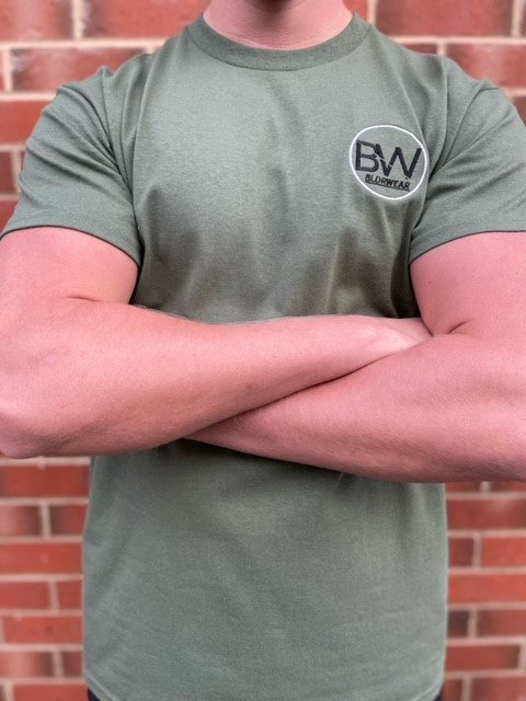 Military Green Short Sleeve T Shirt